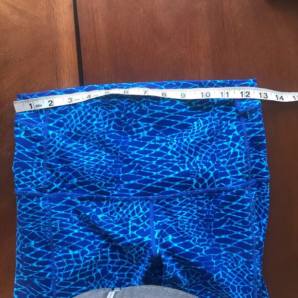 Lululemon Pure Practice Blue Lace Up Leggings Women’s Size 4 - Picture 7 of 8